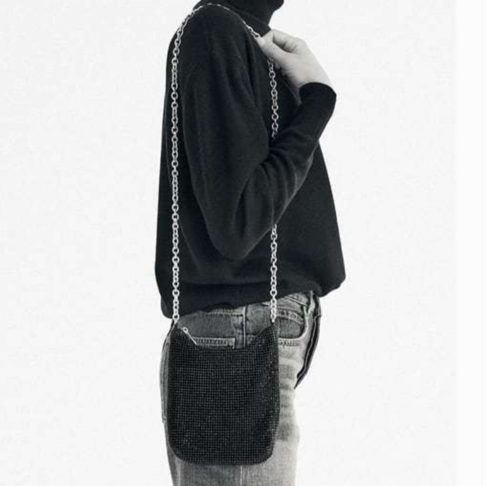 Zara black rhinestone mini bag - Picture 7 of 11